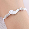 Double Dragon Bracelet White