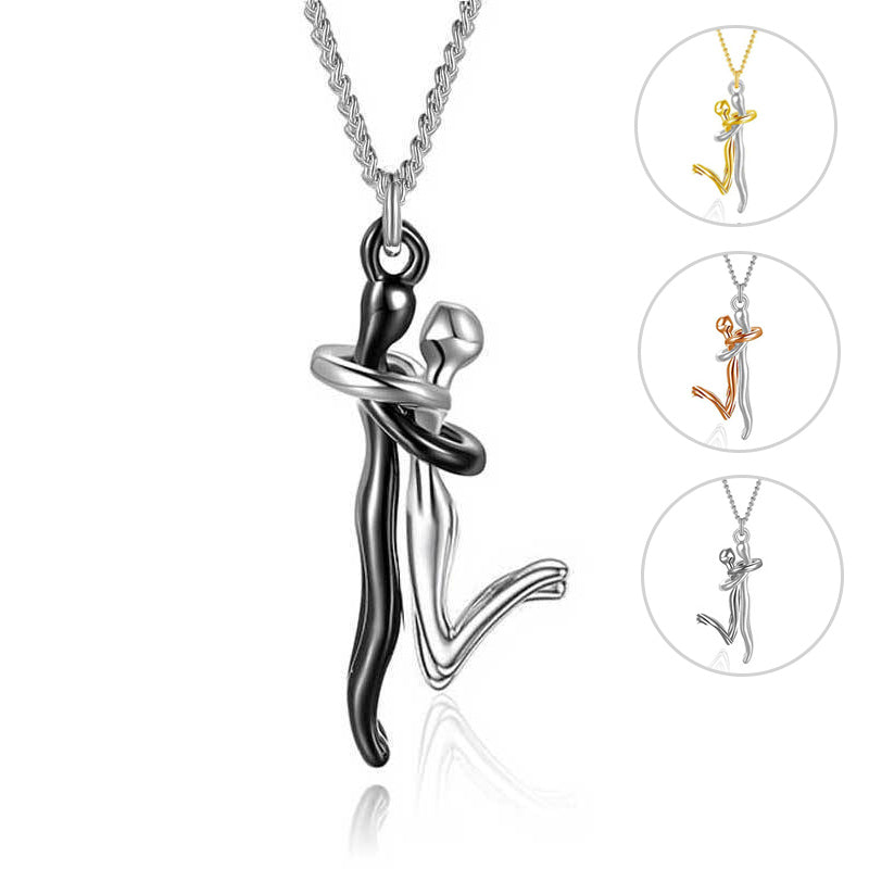18K Love Hug Necklace Couple