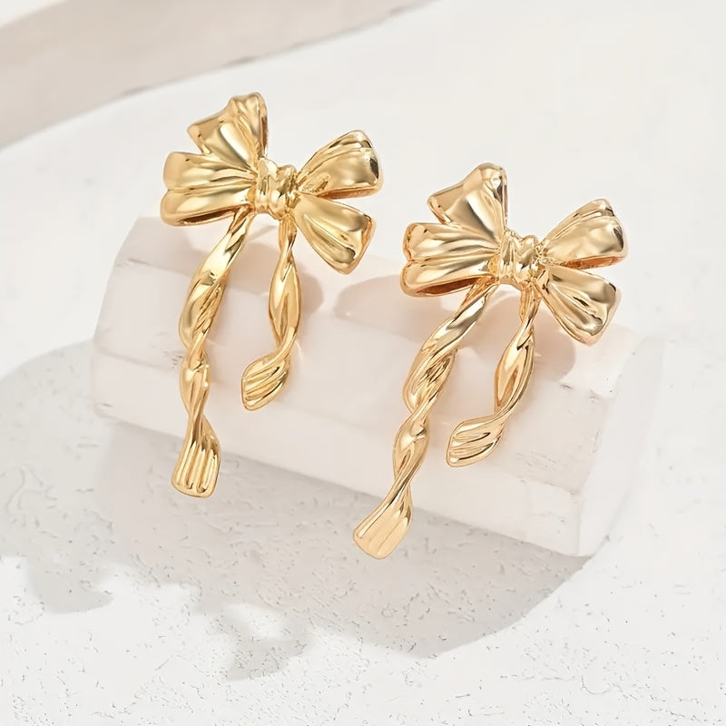 Elegant Boho Bow Earrings for Women