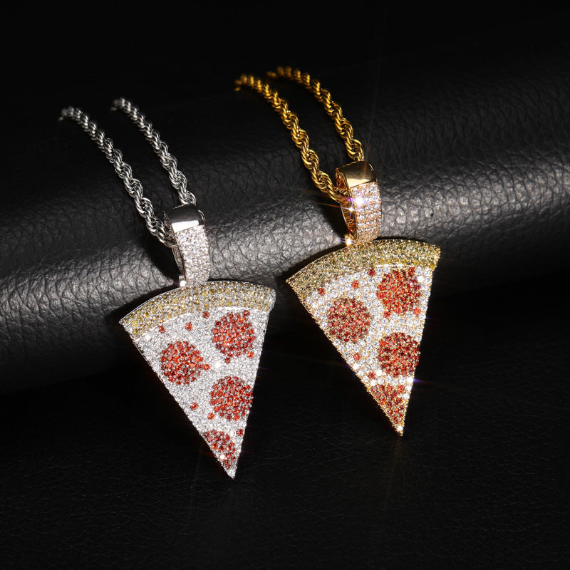 Personalized Pizza Solid Necklace
