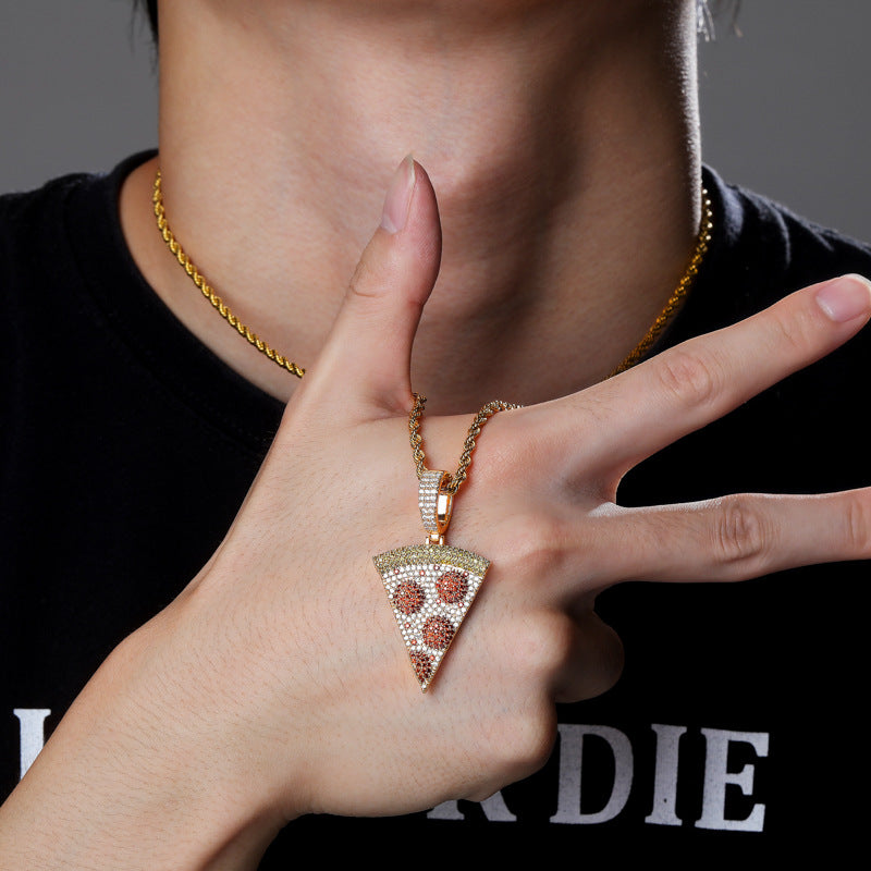 Personalized Pizza Solid Necklace