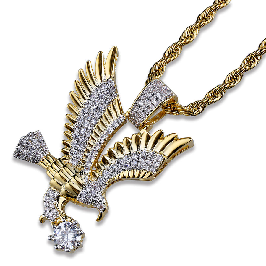 Eagle hip hop men's Necklace