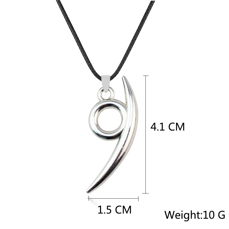 Anime Orochimaru Silver Hook Pendant Necklace