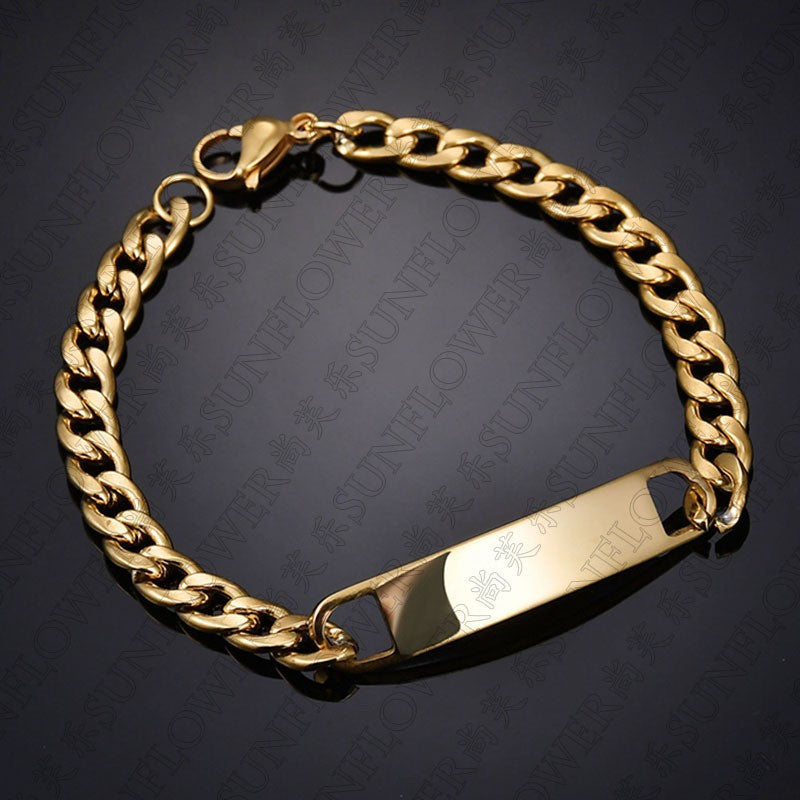 Personalized Eye Bracelet – Laser Engraved Stainless Steel