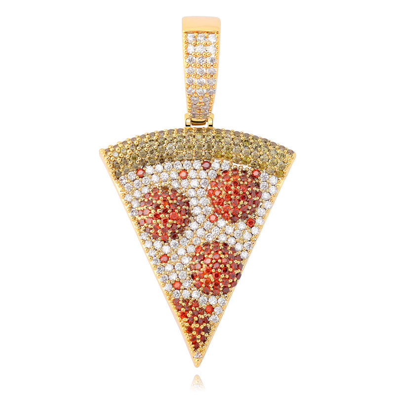 Personalized Pizza Solid Necklace