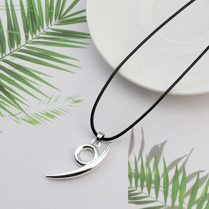Anime Orochimaru Silver Hook Pendant Necklace