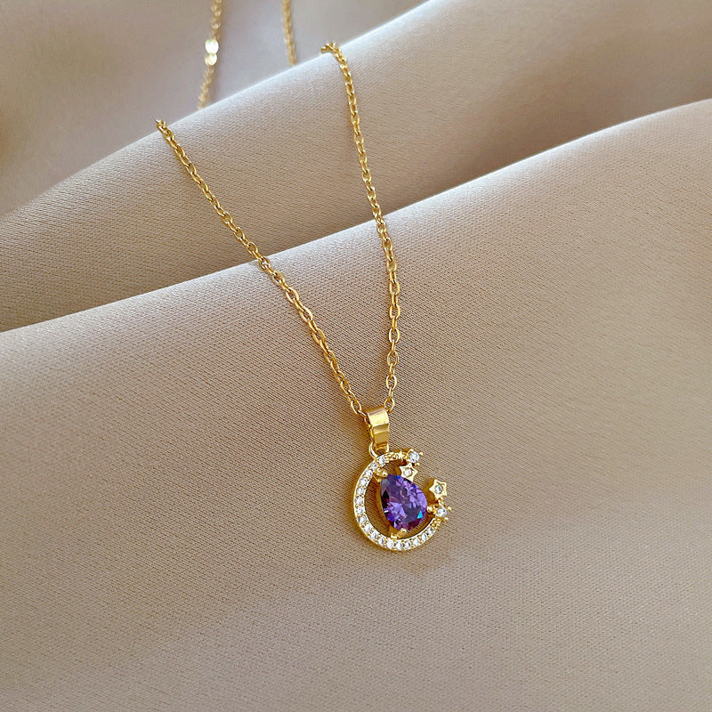 Starry Sky Astronaut Necklace – Stainless Steel Star Pendant for Women