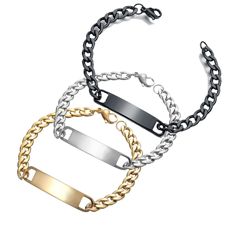 Personalized Eye Bracelet – Laser Engraved Stainless Steel