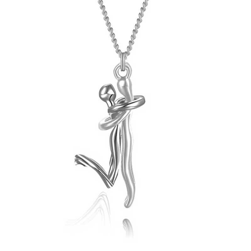 18K Love Hug Necklace Couple