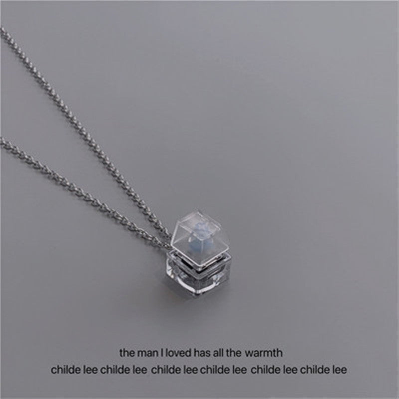 Luminous Fidget Button Necklace – Couples Pendant, Men & Women