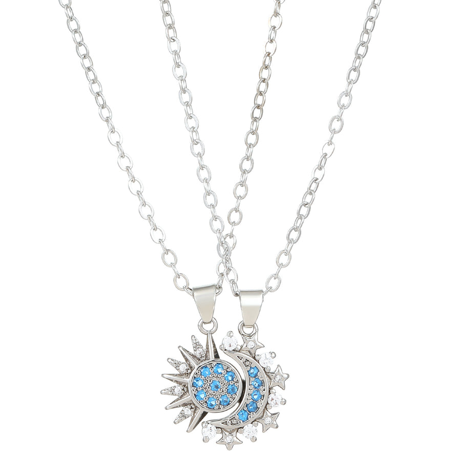 ✨ Sun & Moon Magnetic Couple Necklace Set ✨
