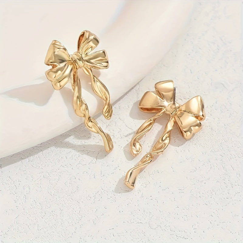 Elegant Boho Bow Earrings for Women