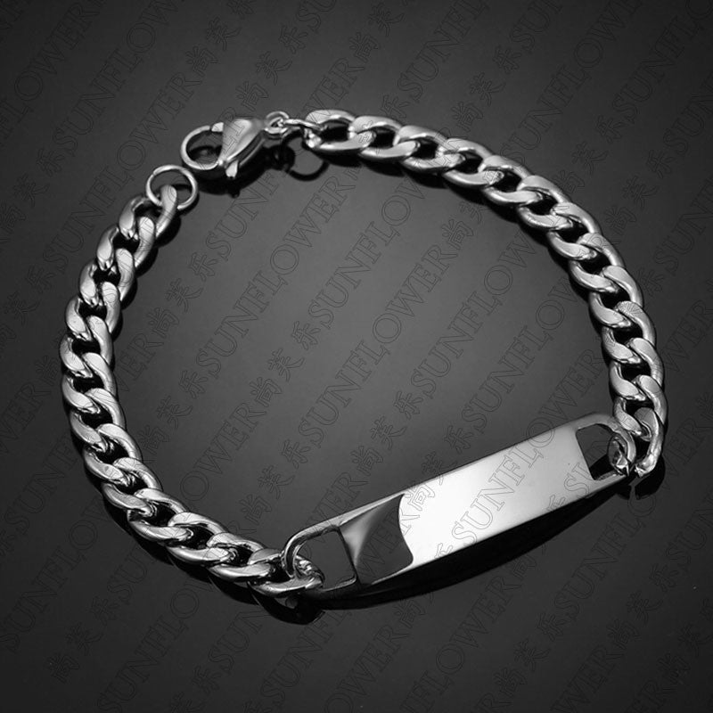 Personalized Eye Bracelet – Laser Engraved Stainless Steel