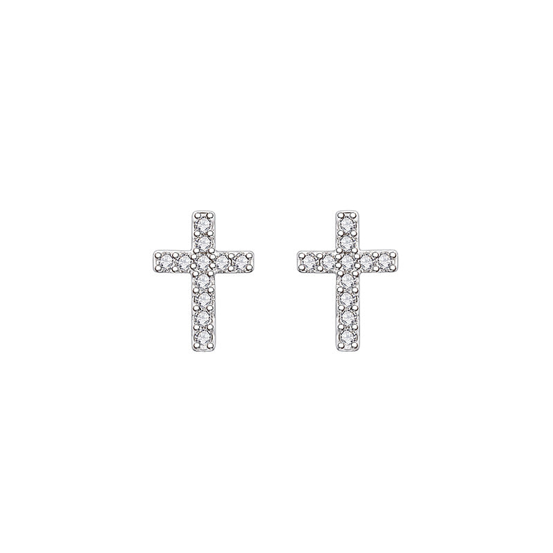 New Fashion Stainless Steel Cross Earrings
