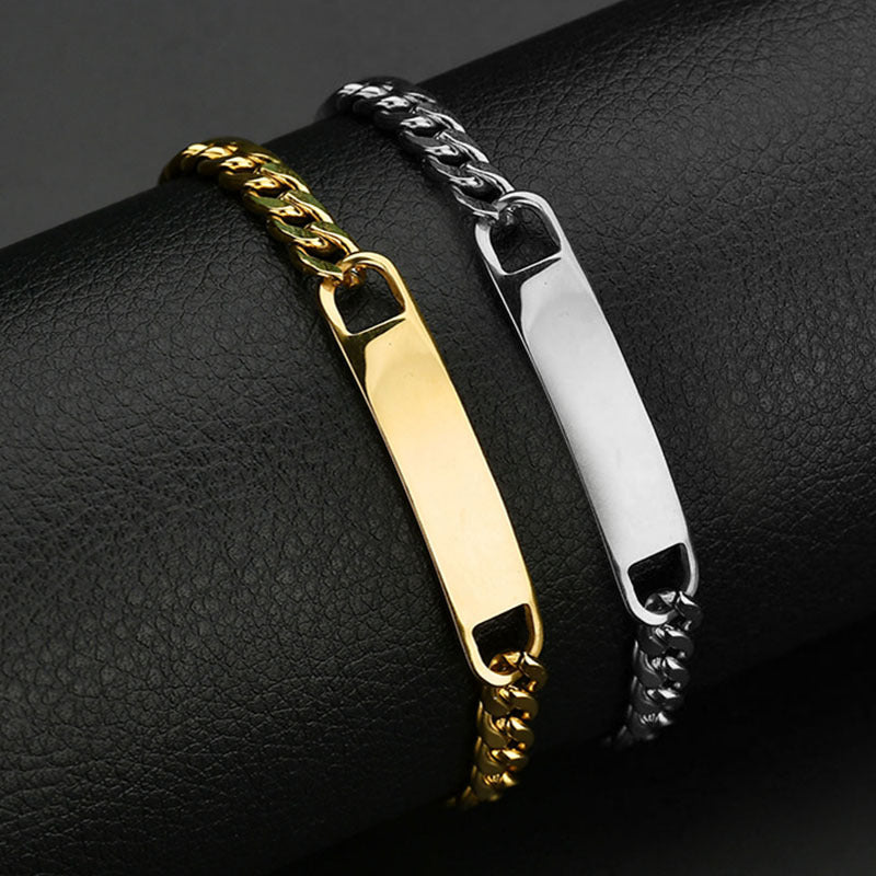 Personalized Eye Bracelet – Laser Engraved Stainless Steel