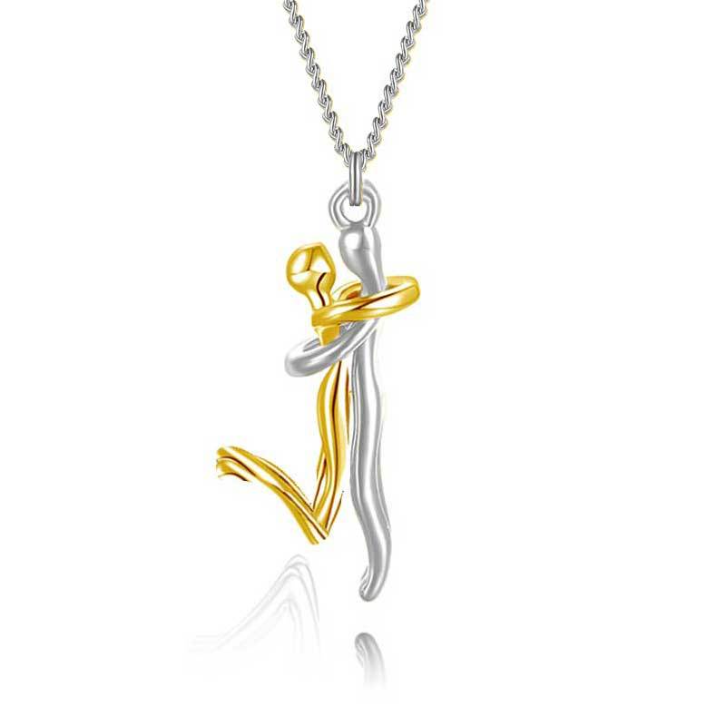 18K Love Hug Necklace Couple