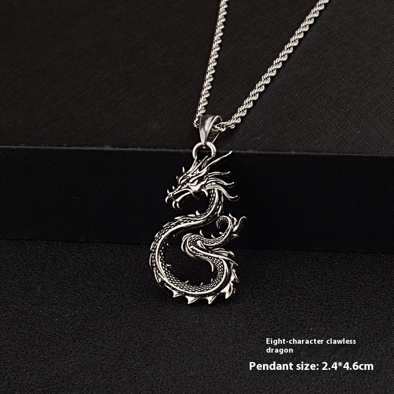 Fashion Jewelry Dragon Sword Pendant Necklace