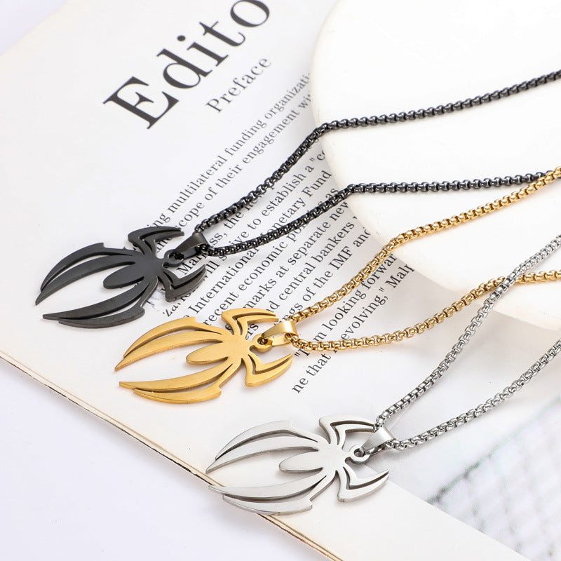 Spider-Man Necklace Stainless Steel