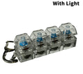 4 key transparent backlit