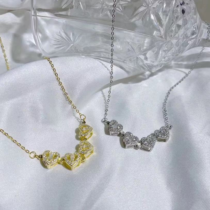 Necklace Female A Multi-band Fashion Clavicle Chain Diamond Pendant