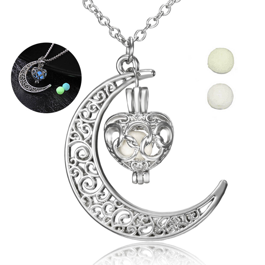 Glow In The Dark Necklace Moon