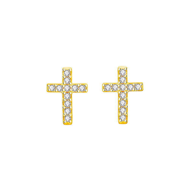 New Fashion Stainless Steel Cross Earrings
